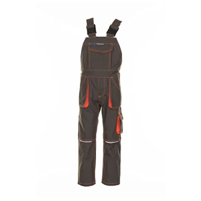 Afbeelding van Planam 6122098 tuinbroek, maat 98/104, olijf/oranje