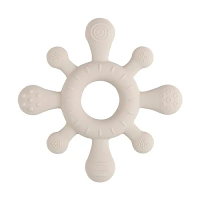 Afbeelding van Baby&#039;s Only Siliconen Baby bijtring Bijtspeeltje blossom Warm Linen cadeau