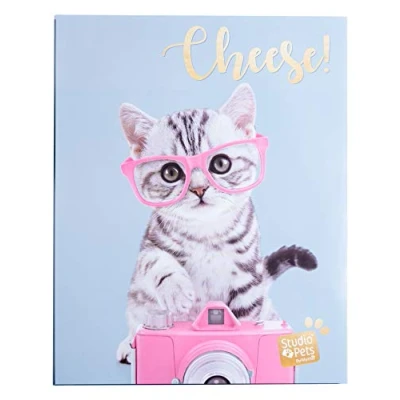 Afbeelding van Grupo Erik fotoalbum 13 x 20 cm Studio Pets Cat Tabby met 48 hoezen en personaliseerbare omslag voor kinderen,