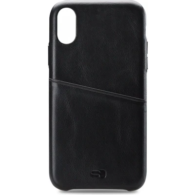 Afbeelding van Senza Pure Leather Cover with Card Slot Apple iPhone Xs Max Deep Black