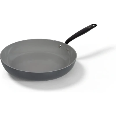 Afbeelding van BE Living Koekenpan Ø 28 cm PFAS vrije Keramische inductie Geschikt voor alle warmtebronnen Grijs