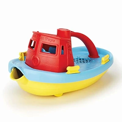 Afbeelding van Green Toys Speelgoedboot, 66018, rood, 1 stuk (1 stuk)