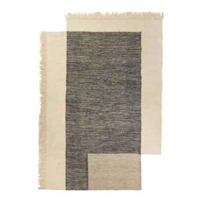 Afbeelding van ferm LIVING Counter Vloerkleed 140 x 200 cm Charcoal