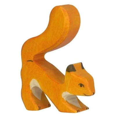 Afbeelding van Holztiger 80105 figuur eekhoorn, rood