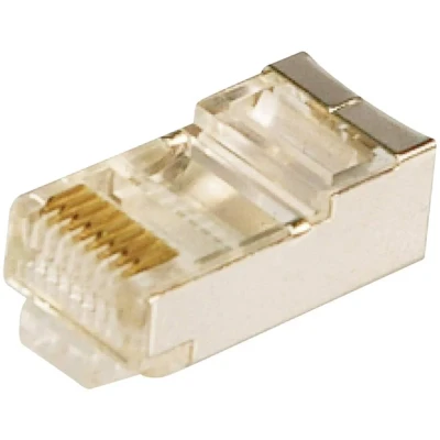 Afbeelding van LogiLink RJ45 connector CAT5e MP0003 Stekker, recht Aantal polen: 8P8C Zilver 100 stuk(s)
