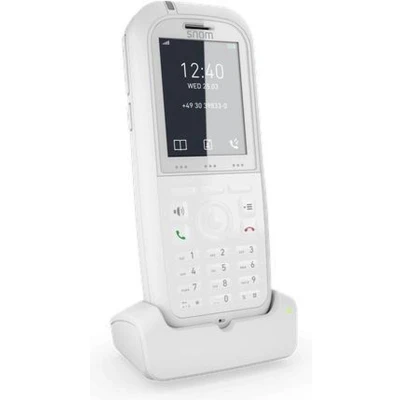 Afbeelding van Snom M90 IP DECT robuust en antibacterieel combi bureau EU/VS, VoIP, SIP, Bluetooth, IP65, HD, alarmsleutel AHC compatibel, trillingen, wit, 00004425