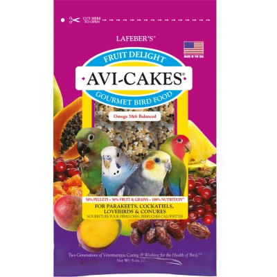 Afbeelding van Lafeber Avi Cakes Fruit Delight Cockatiel Vogelvoer 227 g