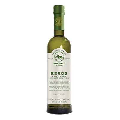 Afbeelding van Ancient Foods Kerós Biologische koudgeperste olijfolie Griekse extra vierge hoog fenolgehalte 1000 jaar oude bomen traditionele handmatige oogst 500 ml fles
