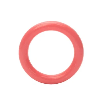 Afbeelding van Durable Plastic Ringen 5 Stuks Koraal 40mm Babyfournituren
