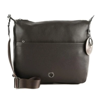 Afbeelding van MANDARINA DUCK Leren Schoudertas Mellow Leather Crossover Mole Donkerbruin