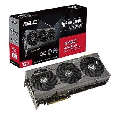 Afbeelding van Asus AMD Radeon RX 7700 XT Videokaart TUF Gaming 12 GB GDDR6 RAM PCIe x16 HDMI, DisplayPort FreeSync