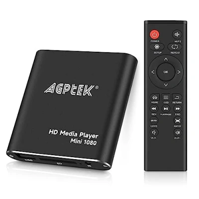 Image de AGPtEK Mini Lecteur AV 1080p noir