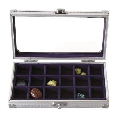 Image de Coffret vitrine pour minéraux, bijoux, etc.