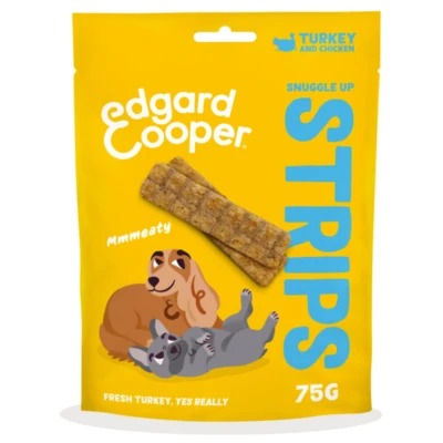 Afbeelding van Edgard &amp; Cooper Adult Strips Kalkoen Kip 75 gr