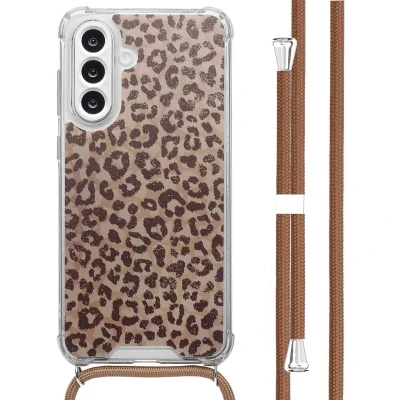 Afbeelding van imoshion Design hoesje met koord voor de Samsung Galaxy A56 Leopard Mood