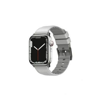 Afbeelding van Uniq Armband Apple Watch 42/44/45/49 Mm Linus Airosoft Silicone Strap Grijs (uniq 45mm linusgry)