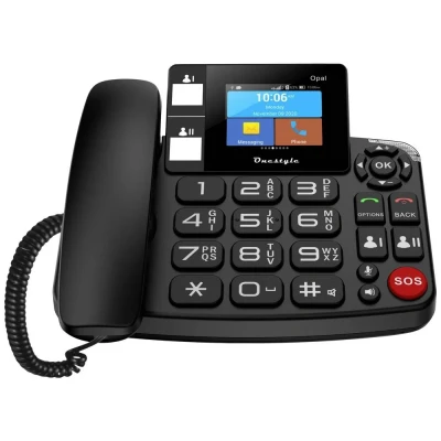 Afbeelding van Onestyle Opal Draadloze vaste telefoon Zwart