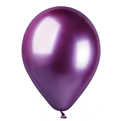 Afbeelding van Set van 50 hoogwaardige natuurlijke latex ballonnen G120 (diameter 33 cm/13 inch), metallic roze