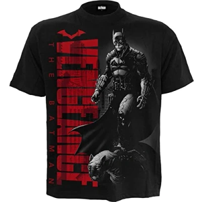 Afbeelding van Spiral BATMAN Heren Tshirt S THE COMIC COVER Zwart