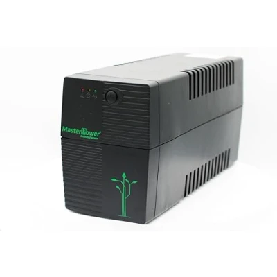 Afbeelding van Master Power UPS 650 VA ononderbroken voedingssysteem, constante uitgangsspanning 360 W, 2 Schuko stopcontacten