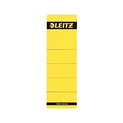 Afbeelding van Leitz rugetiketten ft 6,1 x 19,1 cm, geel