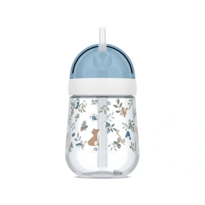 Afbeelding van Mepal Mio rietjesbeker 300 ml Makkelijk vast te houden Kinderservies Forest Friends