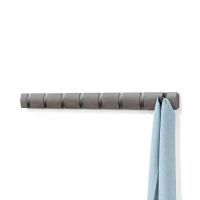 Image de Umbra Porte manteaux Flip 8 crochets gris / peuplier