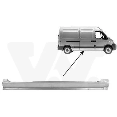 Afbeelding van VAN WEZEL 4391110 Spatbordverbreders rechts, inbouw aan zijkant RENAULT: MASTER 2 Kasten