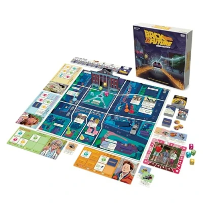 Afbeelding van FUNKO Games BACK TO THE FUTURE le Game gezelschapsspel voor avonturen terug naar de toekomst kinderen vanaf 10 jaar samenwerken om Biff te verslaan 50 minuten 2 tot 4 spelers in het