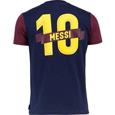 Afbeelding van FC Barcelone Barça T shirt Lionel Messi officiële collectie voor kinderen, jongens, Blauw