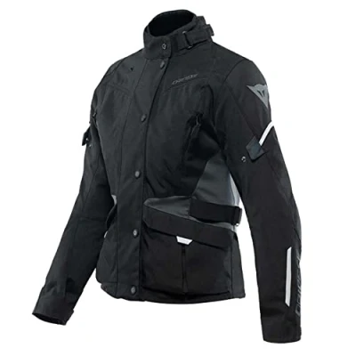 Afbeelding van Dainese Tempest 3 D Dry Lady Ebony Black Lava Red 42 Maat Jas