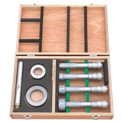 Afbeelding van MITUTOYO 368 992 binnenschroefmaatset met 3 punts meting 20 50mm 4 delig