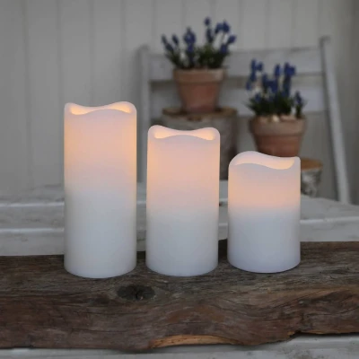 Afbeelding van Paul Outdoor Ledkaarsen Set van 3 stuks