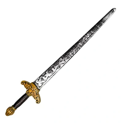 Afbeelding van Boland 44041 Ridderzwaard, ca. 88 cm, kunststof, accessoires voor ridderkostuum, carnaval, speelgoedwapen