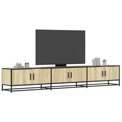 Afbeelding van vidaXL Tv meubel 240x35x41 cm bewerkt hout sonoma eikenkleurig