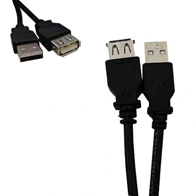 Afbeelding van USB kabel EDM Zwart 5 m