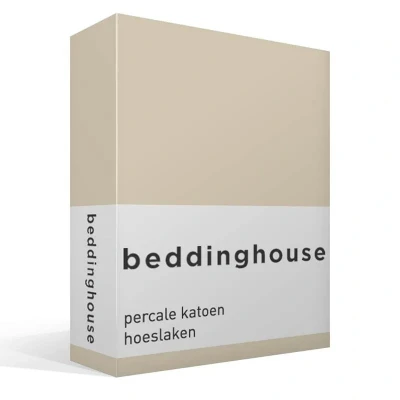 Afbeelding van Beddinghouse Percale katoen Hoeslaken 90x220 Naturel