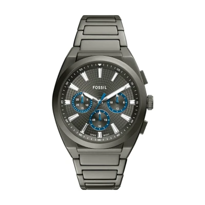 Afbeelding van Fossil Traditional Everett Chronograaf, Heren, Maat: One Size, Gunmetal