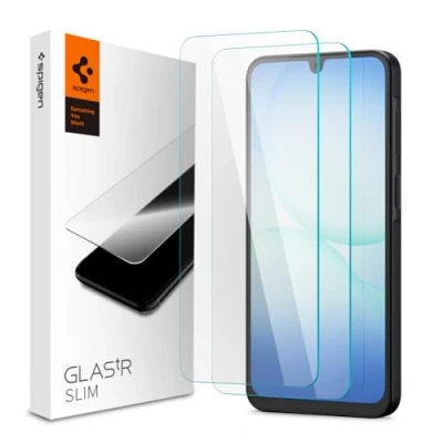 Afbeelding van Spigen Glas.tR Slim gehard glas, compatibel met Samsung Galaxy A16 5G, A16, 2 stuks, krasbestendig, 9H displaybeschermfolie