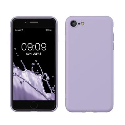 Afbeelding van kwmobile telefoonhoesje geschikt voor Apple iPhone SE (2022) / (2020) 8 7 Hoesje smartphone Back cover in lavendel