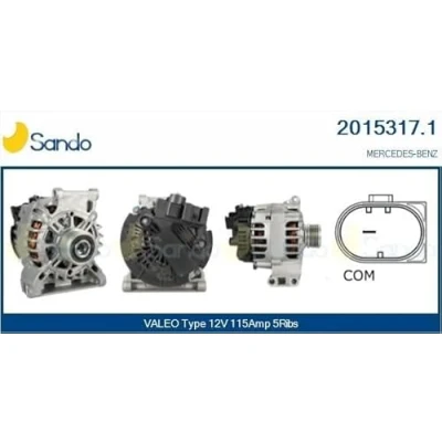 Afbeelding van CASCO CAL15317GS Dynamo / Alternator 12V 115A MERCEDES BENZ: B Class, A Class