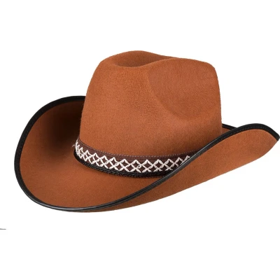 Afbeelding van Boland Kinderhoed Cowboy bruin 55 Kinderen Jongens en meisjes Indiaan