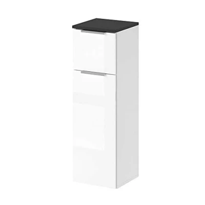 Afbeelding van Vicco Halfhoge kast Otis, Wit Hoogglans/Wit, 30 x 95 cm
