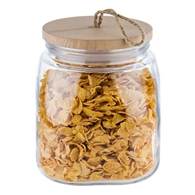 Afbeelding van APS Germany® Voorraadpotten met Luchtdichte Deksels 14 cm x H 17 2.0 liter Stapelbaar Glazen Voorraadbussen