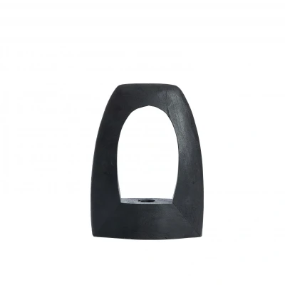 Afbeelding van Light &amp; Living Tafellamp Carini Mangohout 35cm Mat Zwart