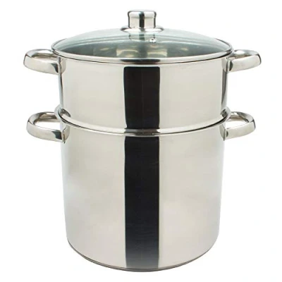 Image de Couscoussier Inox 24 cm 9 litres Trend&#039;up Argent