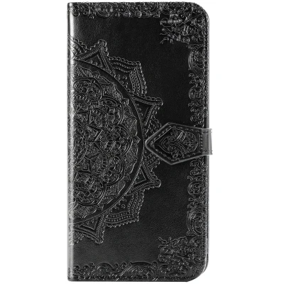 Afbeelding van Hoesje Met Pasjeshouder Geschikt voor Samsung Galaxy A51 Mandala Bookcase Zwart