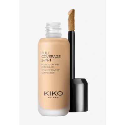 Afbeelding van KIKO Milano FULL Coverage 2 IN 1 Foundation AND Concealer Concealer, Dames, Maat: 25 ml, Warm beige 55