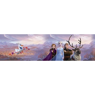 Image de Frise auto adhésive Disney la Reine des Neiges 2 modèle dans forêt 5 M x 10 CM