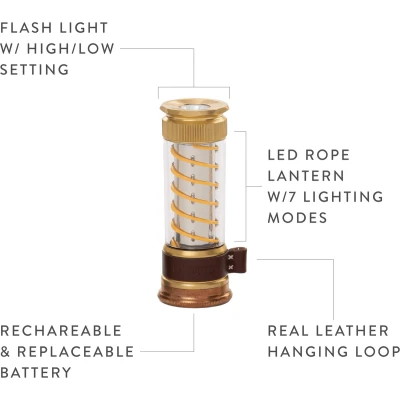 Afbeelding van Barebones Edison Licht Stik Copper Koper Verlichting Oplaadbaar